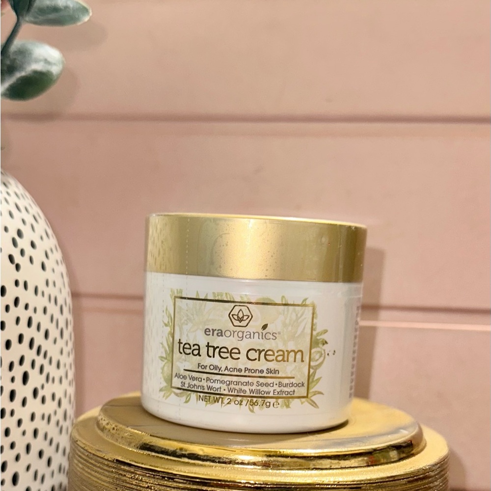EraOrganics Tea Tree Cream for Oily, Acne Prone Skin - Quantity: 2 oz 🌸 New! 🌸